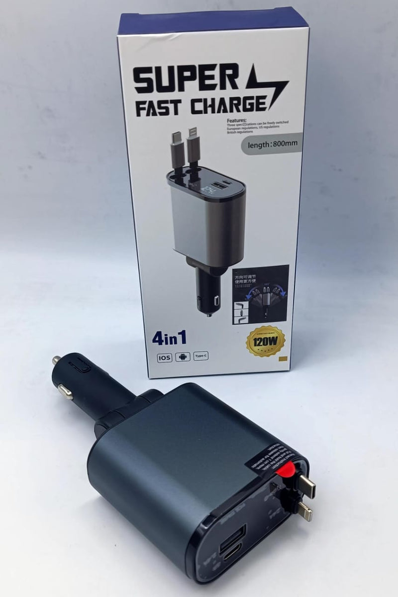 4 in 1 Retractable Charger 🚗