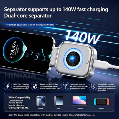 Smart Auto Eject Fast Charging Adapter — شاحن سريع ذكي بخاصية الإخراج التلقائي