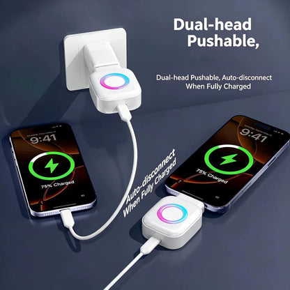 Smart Auto Eject Fast Charging Adapter — شاحن سريع ذكي بخاصية الإخراج التلقائي