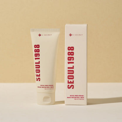 💗 K‑SECRET - Seoul 1988 Cream Snail Mucin 93% + Rice 💕