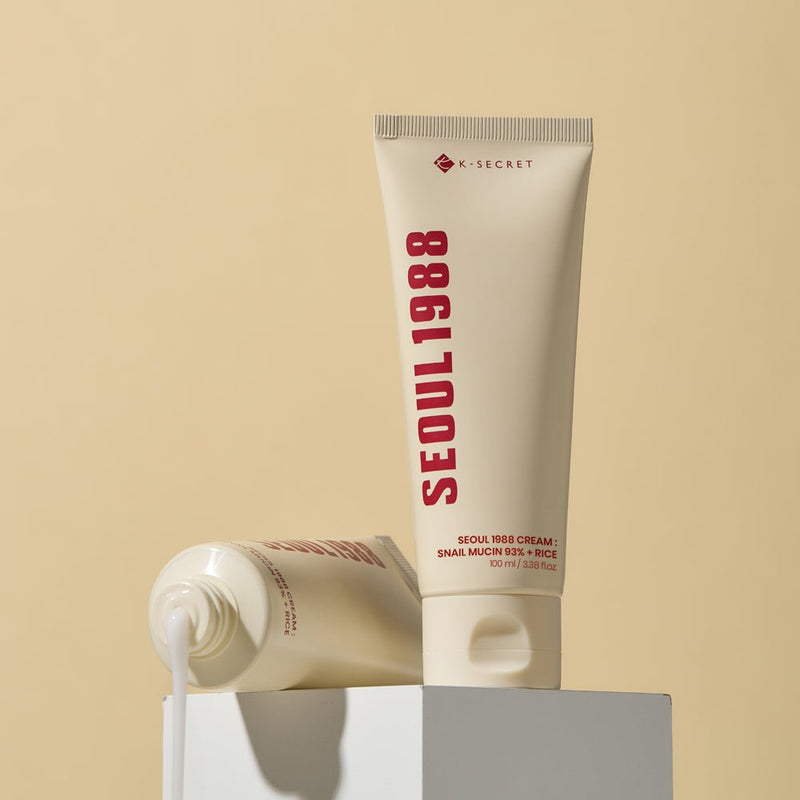 💗 K‑SECRET - Seoul 1988 Cream Snail Mucin 93% + Rice 💕