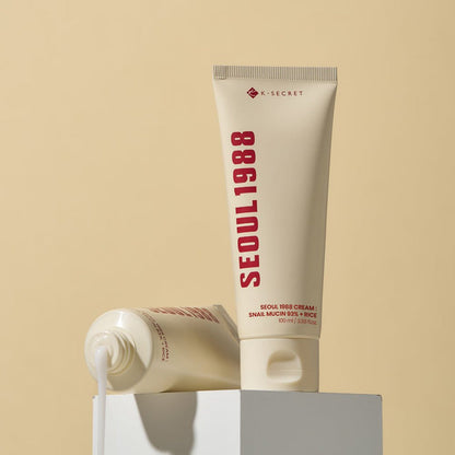💗 K‑SECRET - Seoul 1988 Cream Snail Mucin 93% + Rice 💕