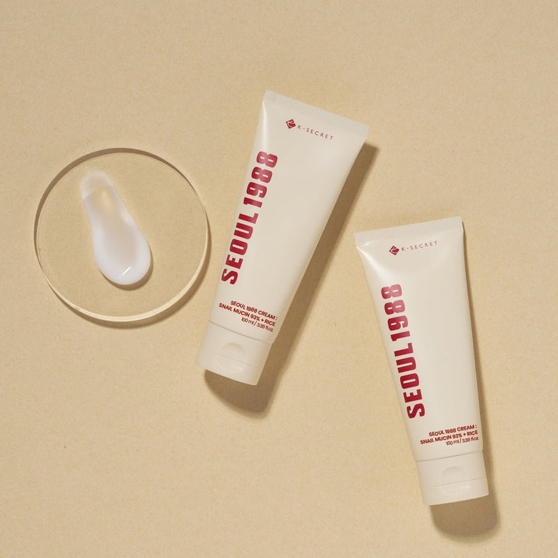 💗 K‑SECRET - Seoul 1988 Cream Snail Mucin 93% + Rice 💕
