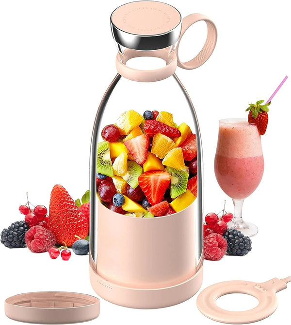 Portable Blender Bottle – USB Rechargeable Mini Juicer