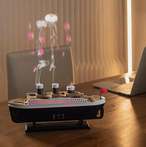 Titanic Steam Ship Design Humidifier Diffuser for Home 🚢💨